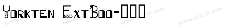 Yorkten ExtBoo字体转换